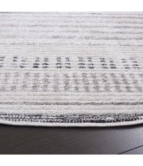 Safavieh Alamo Area Rug ALM774F-7R Safavieh Alamo ALM774 Ivory / Grey 6'-7" X 6'-7" Round Area Rug