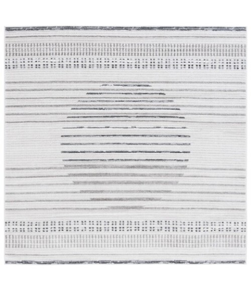 Safavieh Alamo Area Rug ALM774F-7SQ Safavieh Alamo ALM774 Ivory / Grey 6'-7" X 6'-7" Square Area Rug
