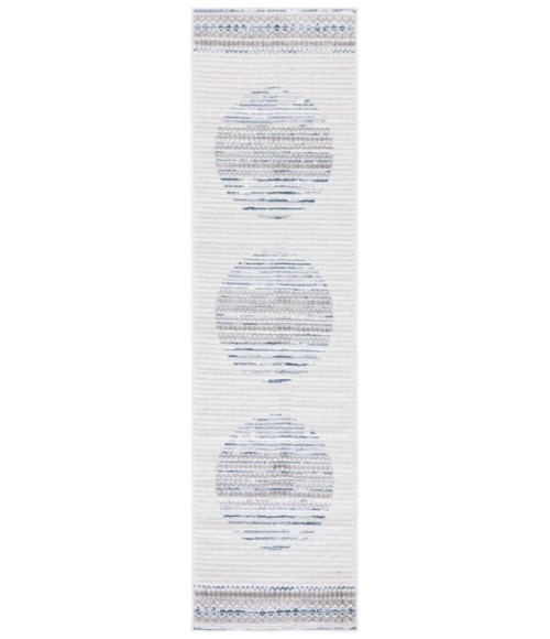 Safavieh Alamo Area Rug ALM775N-28 Safavieh Alamo ALM775 Ivory / Navy 2'-2" X 8' Runner Area Rug