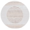 Safavieh Alamo ALM775 Ivory / Brown 6'-7" X 6'-7" Round Area Rug Safavieh Alamo ALM775 Ivory / Brown 6'-7" X 6'-7" Round Area Rug