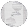 Safavieh Alamo ALM779 Ivory / Grey 6'-7" X 6'-7" Round Area Rug Safavieh Alamo ALM779 Ivory / Grey 6'-7" X 6'-7" Round Area Rug