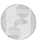 Safavieh Alamo Area Rug ALM779F-7R Safavieh Alamo ALM779 Ivory / Grey 6'-7" X 6'-7" Round Area Rug