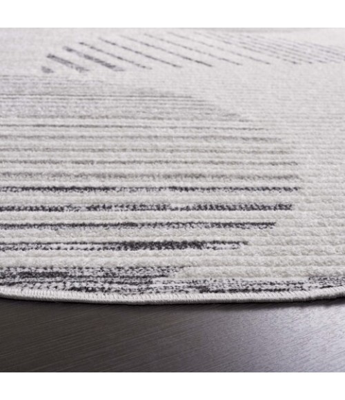 Safavieh Alamo Area Rug ALM779F-7R Safavieh Alamo ALM779 Ivory / Grey 6'-7" X 6'-7" Round Area Rug