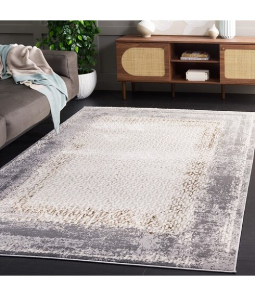Safavieh Alenia ALN100 Ivory / Grey 8' X 10' Rectangle Area Rug