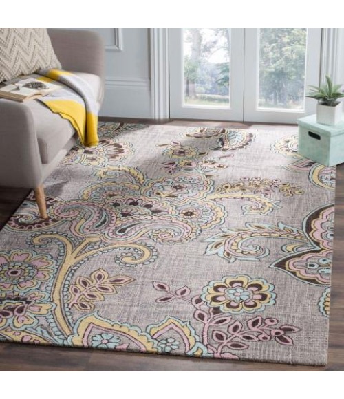 Safavieh Allure ALR310 Grey / Gold 5' X 8' Rectangle Area Rug