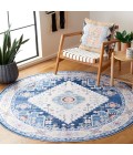 Safavieh Arizona ARZ107 Navy / Ivory 6' X 6' Round Area Rug
