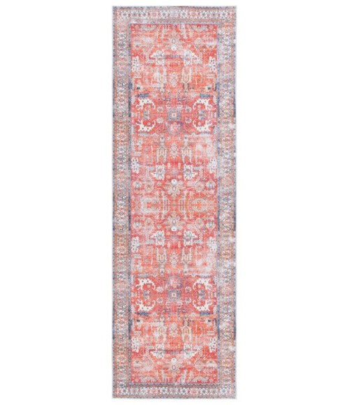 Safavieh Arizona ARZ119 Rust / Aqua 2'-6" X 8' Runner Area Rug