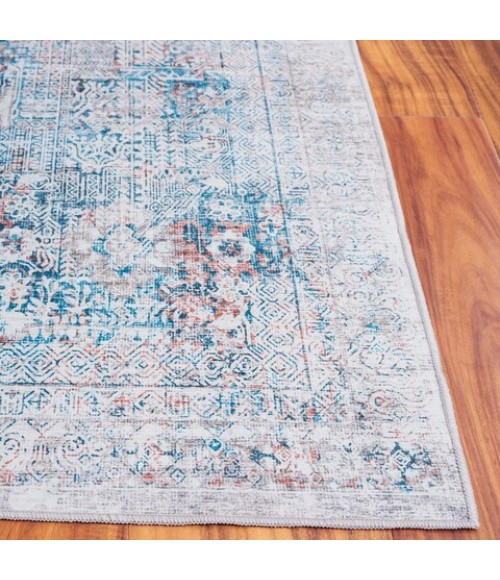 Safavieh Arizona ARZ539 Blue / Rust 8' X 10' Rectangle Area Rug
