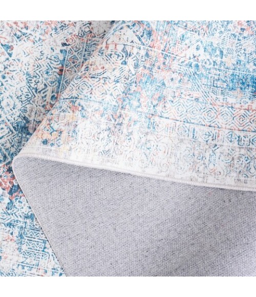 Safavieh Arizona ARZ539 Blue / Rust 8' X 10' Rectangle Area Rug