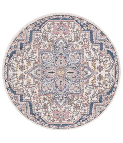 Safavieh Astoria ASA400 Ivory / Beige 6'-7" X 6'-7" Round Area Rug