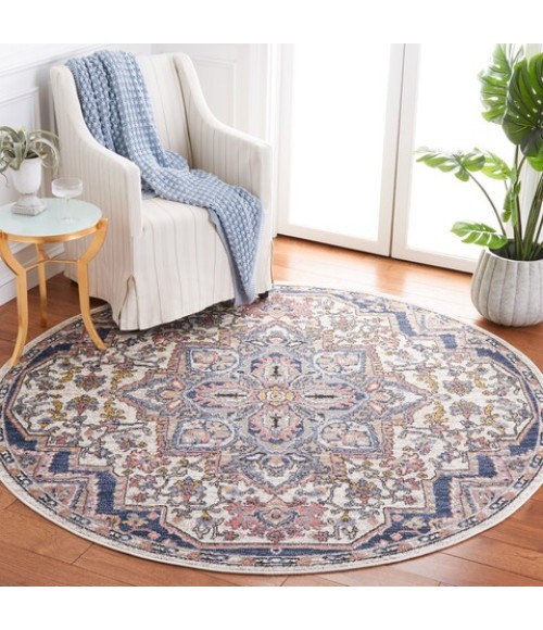 Safavieh Astoria ASA400 Ivory / Beige 6'-7" X 6'-7" Round Area Rug