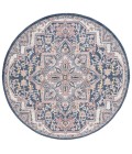 Safavieh Astoria ASA400 Blue / Beige 6'-7" X 6'-7" Round Area Rug