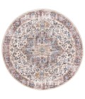 Safavieh Astoria ASA402 Ivory / Blue Rust 6'-7" X 6'-7" Round Area Rug