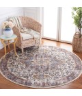 Safavieh Astoria ASA402 Ivory / Blue Rust 6'-7" X 6'-7" Round Area Rug