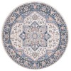 Safavieh Astoria ASA404 Blue / Rust 6'-7" X 6'-7" Round Area Rug