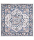 Safavieh Astoria ASA404 Blue / Rust 6'-7" X 6'-7" Square Area Rug