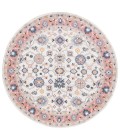 Safavieh Astoria ASA408 Ivory / Rust 6'-7" X 6'-7" Round Area Rug