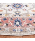 Safavieh Astoria ASA408 Ivory / Rust 6'-7" X 6'-7" Round Area Rug