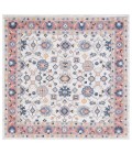 Safavieh Astoria ASA408 Ivory / Rust 6'-7" X 6'-7" Square Area Rug