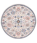 Safavieh Astoria ASA410 Beige / Blue 6'-7" X 6'-7" Round Area Rug