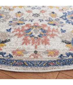 Safavieh Astoria ASA410 Beige / Blue 6'-7" X 6'-7" Round Area Rug