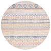 Safavieh Astoria ASA414 Ivory / Blue Rust 6'-7" X 6'-7" Round Area Rug