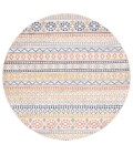 Safavieh Astoria ASA414 Ivory / Blue Rust 6'-7" X 6'-7" Round Area Rug
