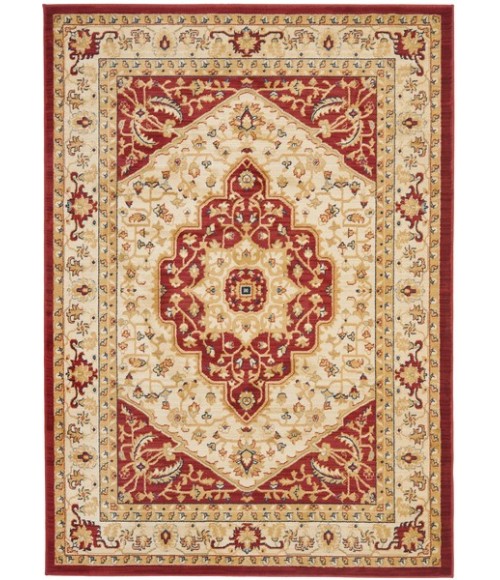 Safavieh Austin AUS1580 Creme / Red 8' X 11' Rectangle Area Rug