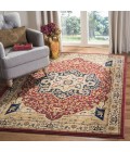 Safavieh Austin AUS1590 Red / Creme 4' X 5'-7" Rectangle Area Rug