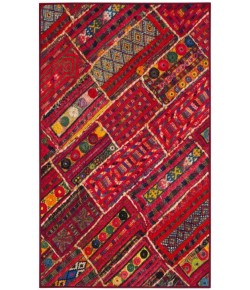 Safavieh Aztec AZT202 Coral / Multi 3' X 5' Rectangle Area Rug