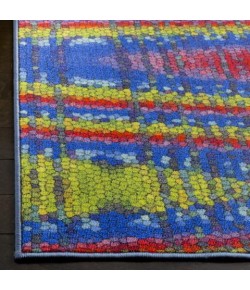 Safavieh Aztec AZT203 Blue / Multi 4' X 6' Rectangle Area Rug