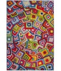 Safavieh Aztec AZT210 Green / Multi 6'-7" X 9' Rectangle Area Rug