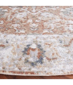 Safavieh Baltimore BAL852 Ivory / Rust 6'-7" X 6'-7" Round Area Rug