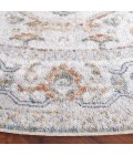 Safavieh Baltimore BAL854 Light Grey / Rust 6'-7" X 6'-7" Round Area Rug