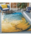 Safavieh Barbados BAR510 Blue / Gold 5'-3" X 7'-6" Rectangle Area Rug