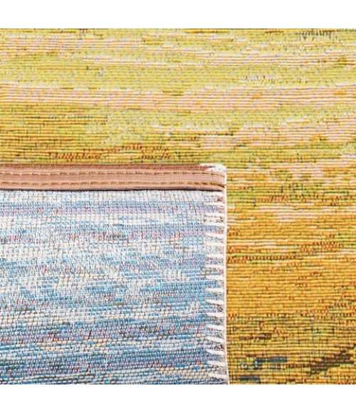 Safavieh Barbados BAR510 Blue / Gold 5'-3" X 7'-6" Rectangle Area Rug