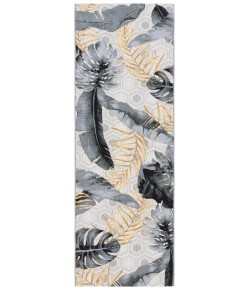 Safavieh Barbados BAR524 Grey / Gold 2'-8" X 8' Runner Area Rug