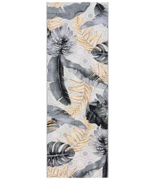 Safavieh Barbados BAR524 Grey / Gold 2'-8" X 8' Runner Area Rug