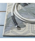 Safavieh Barbados BAR524 Grey / Gold 6'-6" x 9'-4" Rectangle Area Rug