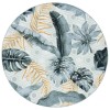 Safavieh Barbados BAR524 Grey / Gold 5'-3" X 5'-3" Round Area Rug
