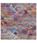 Safavieh Barbados BAR547 Grey Purple / Blue Gold 6'-6" x 6'-6"Square Square Area Rug