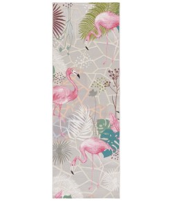 Safavieh Barbados BAR551 Grey / Pink 2'-8" X 8' Runner Area Rug