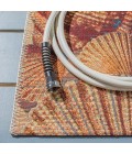 Safavieh Barbados BAR555 Gold / Blue 8' X 8' Square Area Rug