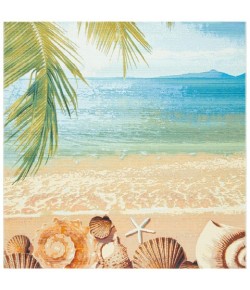 Safavieh Barbados BAR555 Gold / Blue 8' X 8' Square Area Rug