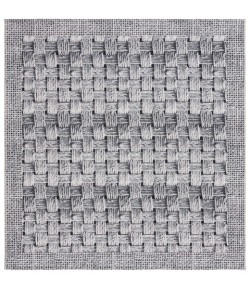 Safavieh Barbados BAR557 Black / Ivory 6'-6" x 6'-6"Square Square Area Rug