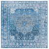 Safavieh Barbados BAR558 Blue / Ivory 6'-6" x 6'-6"Square Square Area Rug