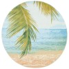 Safavieh Barbados BAR560 Gold / Blue 5'-3" X 5'-3" Round Area Rug