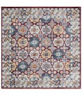 Safavieh Bayside BAY102 Blue / Red 6'-7" X 6'-7" Square Area Rug