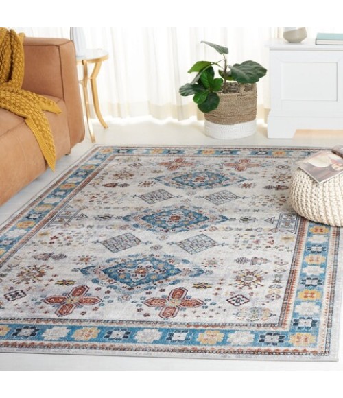 Safavieh Bayside BAY106 Grey / Blue 5'-3" X 7'-6" Rectangle Area Rug