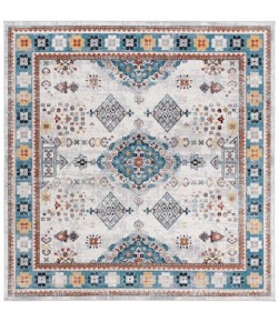 Safavieh Bayside BAY106 Grey / Blue 6'-7" X 6'-7" Square Area Rug